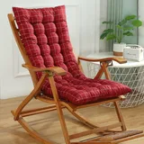 Generisch Hochlehner Auflagen 8cm, Gartenstuhlauflagen Hochlehner 120x50 Mit Bändern, Bequeme Sitzauflagen Gartenmöbel, Stuhlauflage Sitzkissen Indoor Outdoor Rückenlehne Auflage,Style 1