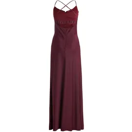 Vera Mont Abendkleid Wasserfallausschnitt Rot 42