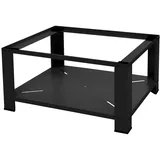 ML-Design Waschmaschinen Untergestell mit Ablage 63x54cm Stahl Schwarz bis 150kg