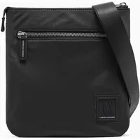 Giorgio Armani Armani Exchange Icon Flat Crossbody Umhängetasche, Schwarz