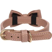 Karlie Flamingo Halsband mit Schleife NELA Rosé – XS, S | 24-30 cm x 15 mm x 4 mm, Qualitätsleder, Stilvoll und Praktisch – Ideal für Chihuahua, Pomeranian, Yorkshire Terrier, Shih Tzu, Malteser