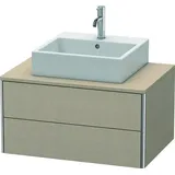 Duravit XSquare Waschtisch-Unterschrank XS491007575 80x40x54,8cm, 2 Schubkästen, Leinen
