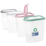 Centi Vorratsdosen 4-teiliges Set transparent 5 l