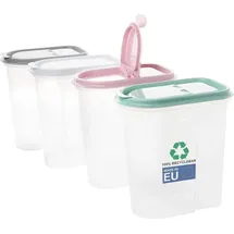 Centi Vorratsdosen 4-teiliges Set transparent 5 l