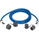 as - Schwabe Ladekabel für Hybrid & Elektroauto Mode 3, Typ 2 Ladekabel 3-phasig 11 kW, 10 m, inklusive Aufbewahrungstasche, Betriebstemperaturbereich -30°C bis +50°C, blau, 65106