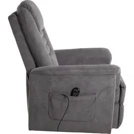 Duo Collection TV-Sessel Webstoff 78 x 113 x 93 cm grau