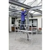 Günzburger MUNK Günzburger Steigtechnik 115301 Aluminium Gerüst klappbar, fahrbar Arbeitshöhe (max.): 3 m Silber 36 kg