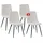 Albatros International Esszimmerstuhl Bora Cord beige 4er Set
