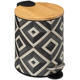 5five simply smart 5five - Soft Close mülleimer 3l schwarz und beige Canvas