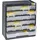 Allit Kleinteilemagazin Kunststoff 300 x 335 x 135 mm schwarz/gelb