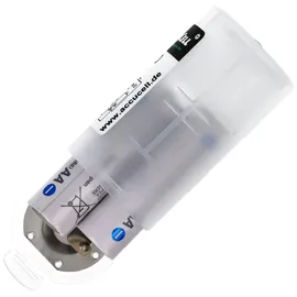 AccuCell Universal Mono D Adapter im 2er Pack für 1 oder 2 Mignon, AA, LR6, FR6 Batterie oder Akku