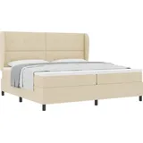 vidaXL Boxspringbett 200 x 200 cm Weiß