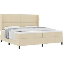 vidaXL Boxspringbett 200 x 200 cm Weiß
