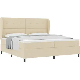 vidaXL Boxspringbett 200 x 200 cm Weiß