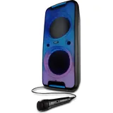 Medion P61080 Partylautsprecher, tragbares Bluetooth Soundsystem, verschiedene Lichteffekte, satter Sound, True Wireless Stereo Funktion, 2 x ... - Schwarz