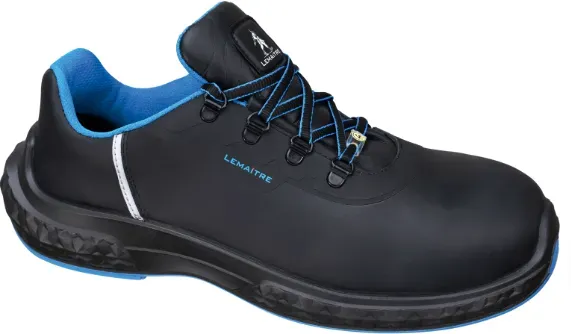 Lemaitre Sicherheitshalbschuhe S3 ESD ANTON LOW 8111 Schwarz/Blau 43