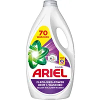 Ariel Flüssigwaschmittel, 70 Wäschen, Color+, Fleck-Weg-Power beim 1. Waschen, selbst in kaltem Wasser