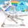 Kidiz KIDIZ® Babywippe Babyschaukel mit 5 Geschwindigkeitseinstellungen zusammenklappbarer Baby Wippe Schaukel Babyhochstuhl mit Spielbogen Spielzeugen 5 beruhigende Naturgeräusche neugeborene