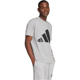 adidas Essentials Big Logo Kurzarm-T-Shirt Medium Grey Heather / Black S