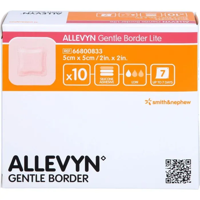 ALLEVYN Gentle Border Lite 5x5 cm Schaumverb. 10 St.