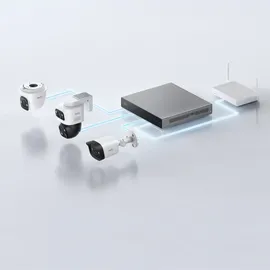 eufy E41 PoE Turret-Überwachungskamera Weiß