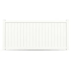 Zaun, Aluminium, Weiß RAL 9016, Modell Bremen, flexible Befestigungssysteme, Zaunelement individuell konfigurierbar