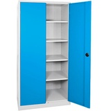 ADB Stahlschrank 40751 lichtgrau, lichtblau 92,0 x 50,0 x 195,0 cm, aufgebaut