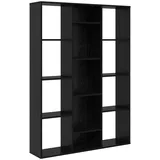 vidaXL Raumteiler Schwarze Eiche 100 x 24 x 140 cm Holzwerkstoff