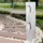 LEDINO Vierfachsteckdose Außen Wetterfeste Steckdose IP44 Stromsäule Garten, Edelstahl silber, HxLxB 39x9,2x10,8 cm, Terrasse