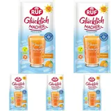 RUF Glücklichmacher Smooth to Drink Mango Maracuja, Getränkepulver mit Mango, Maracuja & Vitamin C, tropisch-fruchtiger Genuss, ideal für Smoothies, Bowls & Cocktails (Packung mit 5)