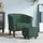 vidaXL Clubsessel mit Fußhocker Samt 58,7 x 55,3 x 72,6 cm Dunkelgrün