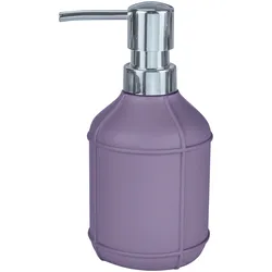 Seifenspender KLEINE WOLKE "Adona", lila (holunder), B:7,5cm H:16cm L:7,5cm, Polyresin (Kunststein), Dosierspender