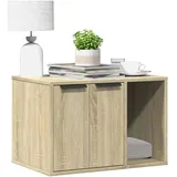 vidaXL Katzenklo Sonoma Eiche 60x40x40 cm Holzwerkstoff