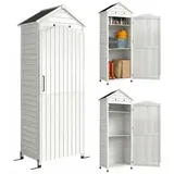 Outsunny Geräteschrank 0,58 x 0,58 m Weiß