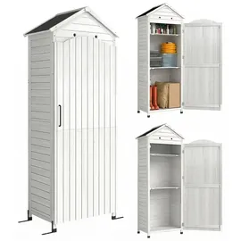 Outsunny Geräteschrank 0,58 x 0,58 m Weiß