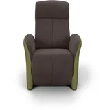 Relaxsessel - braun-olive - mit Relaxfunktion Sessel Cocktailsessel