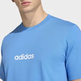 adidas Essentials Linear Single Jersey ray blau L