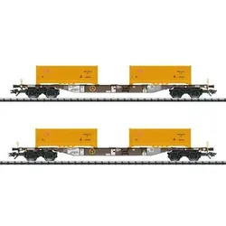 TRIX 24136 H0 Containertragwagen-Set Bauart Sgns 