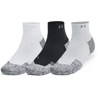 Under Armour Pro Kurze Socken 3 Paare - Black / White / Reflective - EU 47 1/2-50 1/2