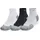 Under Armour Pro Kurze Socken 3 Paare - Black / White / Reflective - EU 47 1/2-50 1/2