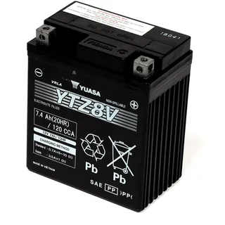 YUASA - YTZ8V AGM Batterie, geschlossen