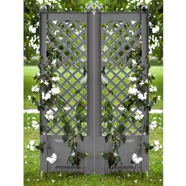 KHW Rankgitter 43 x 6 x 140 cm Grau