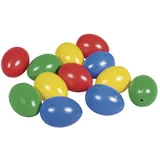 Rayher 3904149 Plastik-Eier, 4,5 cm, 4 Farben sort., Btl. 12 Stück