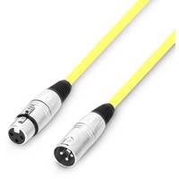 Adam Hall Cables 3 STAR MMF 0100 YEL - Mikrofonkabel XLR female auf XLR male 1m gelb