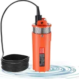 Vevor Solar Wasserpumpe, 12 V DC, 96 W, Tiefbrunnenpumpe, max. Durchfluss 1,6 GPM, max. Förderhöhe 70 m, solarbetriebene Tauchpumpe für Brunnen, Bewässerung von Bauernhöfen, Tränken von Nutztieren