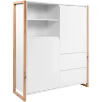 MID.YOU Highboard Denver Dekor Weiß