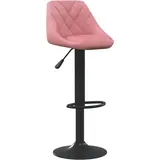 vidaXL Barhocker Rosa Samt