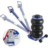 Pneumatischer Wagenheber Air Jack 3 t, Blau Dreifachbeutel Luftheber 140-450 mm Hubhöhe Sack Luftwagenheber, 5 Minuten Hub Luftheber Wagenheberheb...