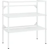vidaXL Waschtischgestell 79 x 83 x 38 cm Weiß