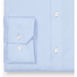Olymp Langarmhemd No. Six Businesshemd, Kentkragen, super slim fit blau 41